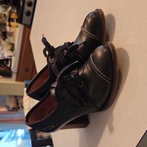 Kickers shoes, size 36 (US 6), Black leather
